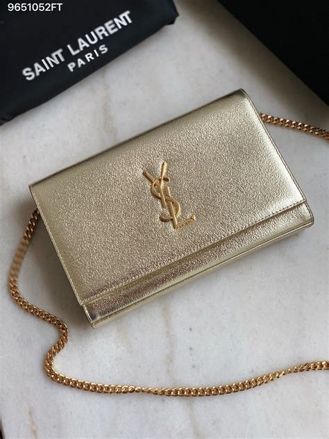 ysl gold chain clutch|YSL clutch price.